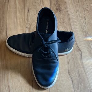 Lacoste Men's Navy Blue Lace-Up Sneakers 👟